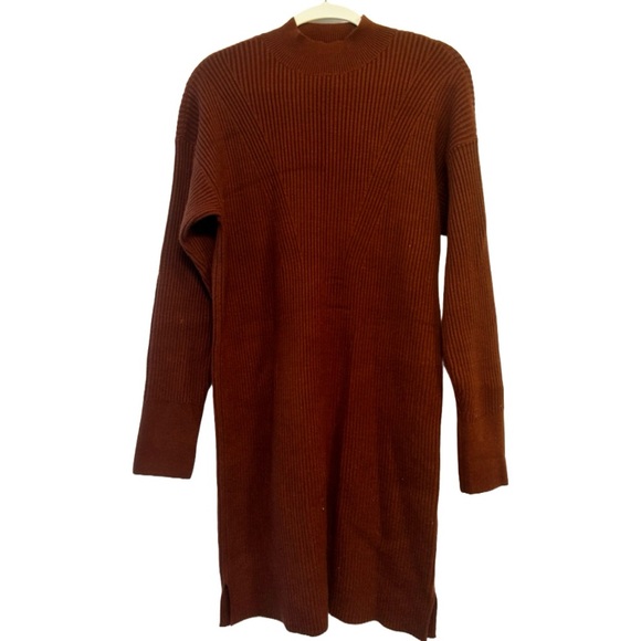 Abercrombie & Fitch Dresses & Skirts - Abercrombie & Fitch Long-Sleeve Mockneck Mini Sweater Dress, Size L Tall